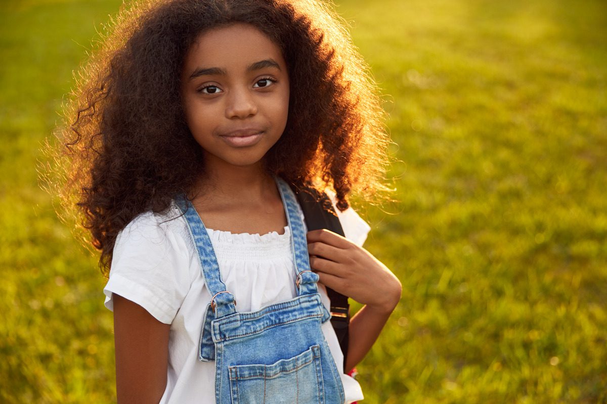 A smiling child